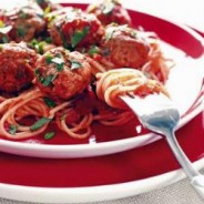 Spaghetti with Eggplant Meatballs