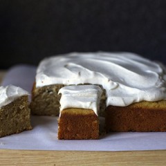 Applesauce Cake with Whipped Tofu Topping
