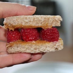Raspberry Peanut Butter Sandwich
