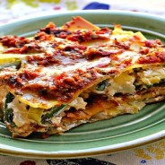 Aubergine and Leek Lasagna