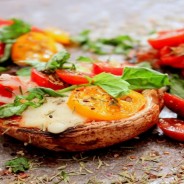 Grilled Portobellos with Mango Poblano Relish