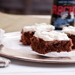 Vegan Brownies with Peppermint Frosting