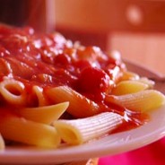Penne with Sweet and Creamy Red Pepper Sauce