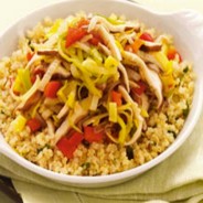 Quinoa with Leeks and Shiitake Mushrooms