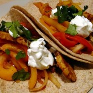 Tempeh and Pepper Fajitas