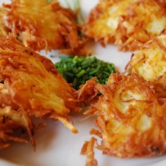 Potato and Caramelized Onion Latke